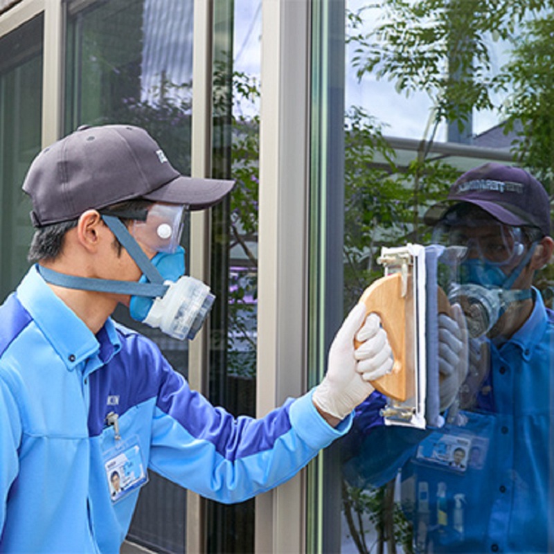 ガラス面防虫サービス